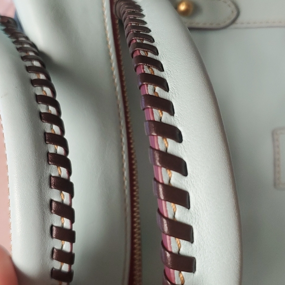 Dooney & Bourke Aqua Florentine Leather Large Bag - Picture 3 of 12